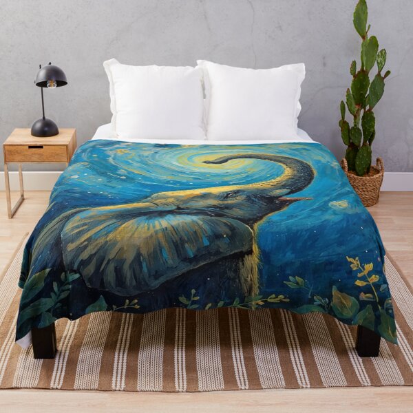 Item preview, Elephant in the Starry Moonlight designed and sold by EschatonGarden.