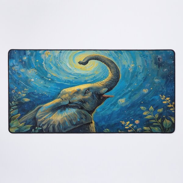 Item preview, Elephant in the Starry Moonlight designed and sold by EschatonGarden.