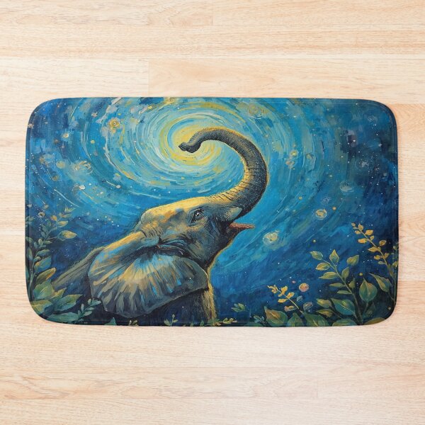 Item preview, Elephant in the Starry Moonlight designed and sold by EschatonGarden.