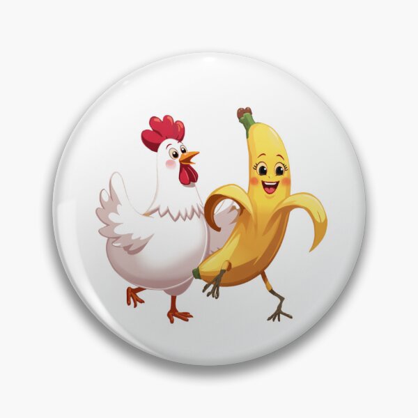 Item preview, Cute Chicken Banana Dance designed and sold by madebyjulia7.