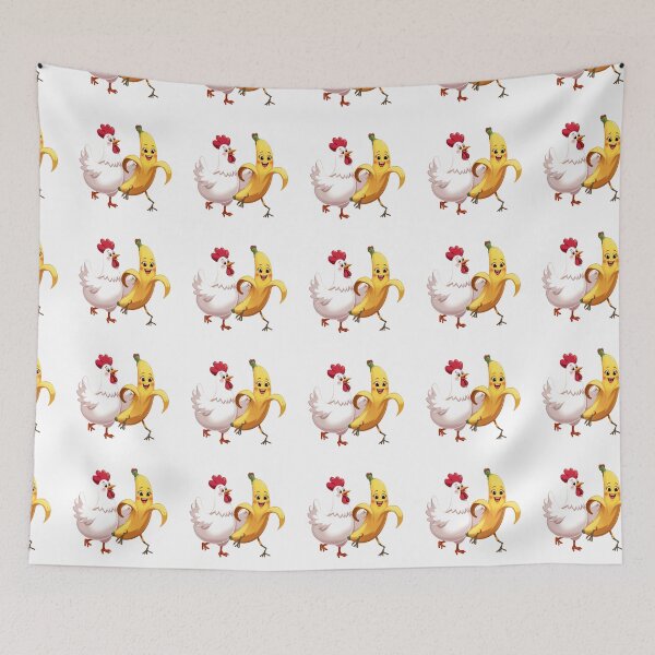 Item preview, Cute Chicken Banana Dance designed and sold by madebyjulia7.