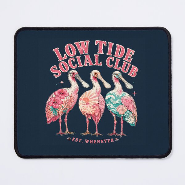 Item preview, Low Tide Social Club Roseate Spoonbill Coastal Bird designed and sold by POD DYNASTY.