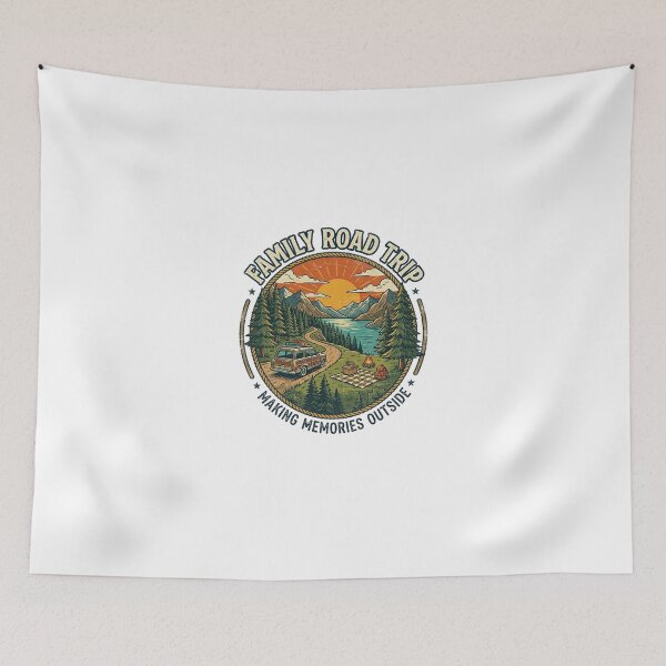 Item preview, Family Road Trip Vintage Outdoor Adventure Vacation Mountain designed and sold by longngusuc.