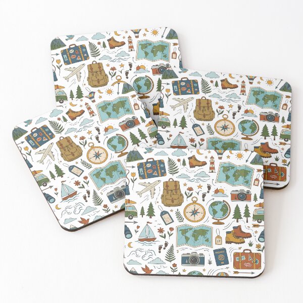 Item preview, Vintage Wanderlust Travel and Adventure Seamless Pattern designed and sold by Surojit Das.