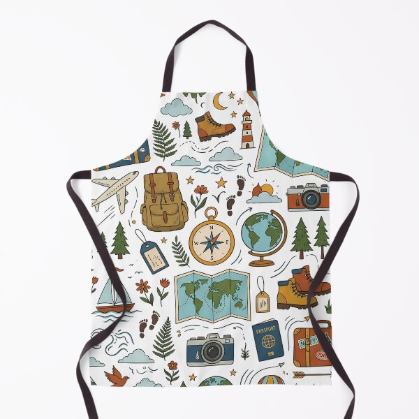 Item preview, Vintage Wanderlust Travel and Adventure Seamless Pattern designed and sold by Surojit Das.