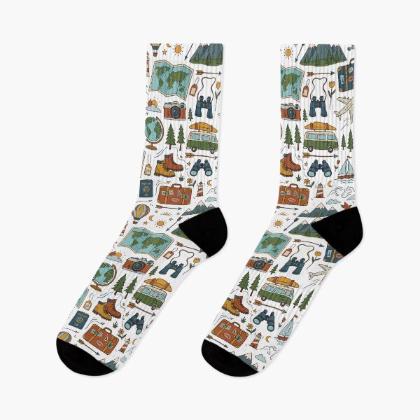 Item preview, Vintage Wanderlust Travel and Adventure Seamless Pattern designed and sold by Surojit Das.