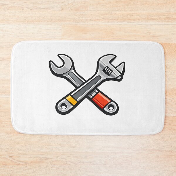 Item preview, Minimalist Crossed Wrenches Mechanic Auto Garage Art designed and sold by MIROUZ2000.
