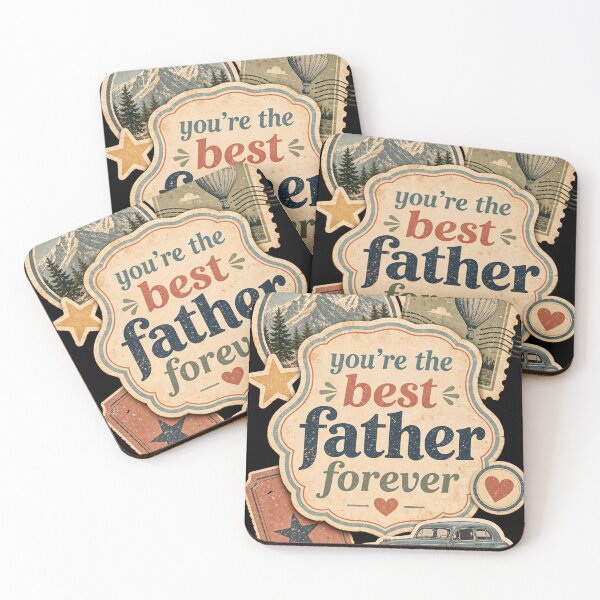 Item preview, You're the Best Father Forever – Vintage Retro Father's Day Typography designed and sold by ZafranOnline.