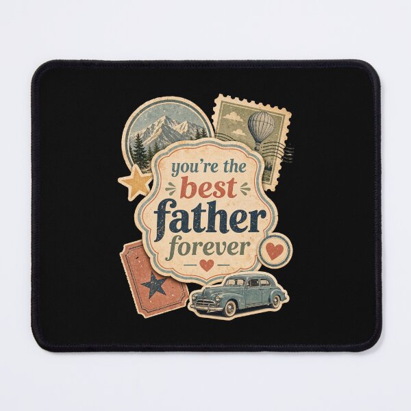 Item preview, You're the Best Father Forever – Vintage Retro Father's Day Typography designed and sold by ZafranOnline.