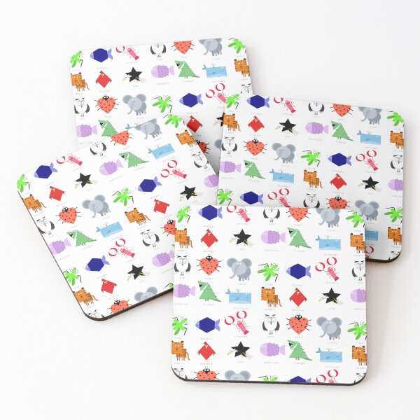 Item preview, Animal Shapes, Square, Circle, Rectangle by Children's Artist Carla Daly designed and sold by Carla Daly.