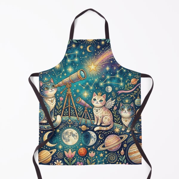 Item preview, Whimsical Cosmic Cats Observing Stars designed and sold by Iampoji.