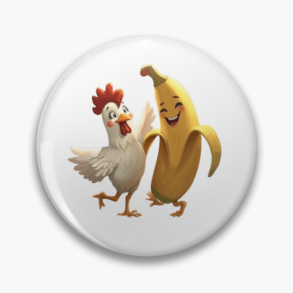 Item preview, Cute Chicken Banana Dance designed and sold by madebyjulia7.