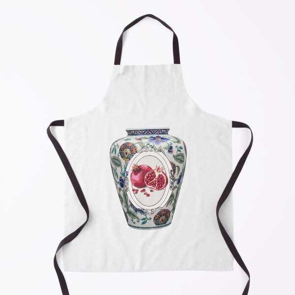 Item preview, Hand-Painted Pomegranate Motif Ceramic Vase designed and sold by Atlasoloji.
