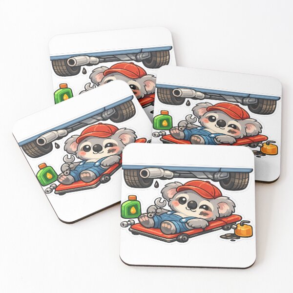 Item preview, Cute Lazy Sloth Mechanic Fixing Car Garage Humor designed and sold by MIROUZ2000.