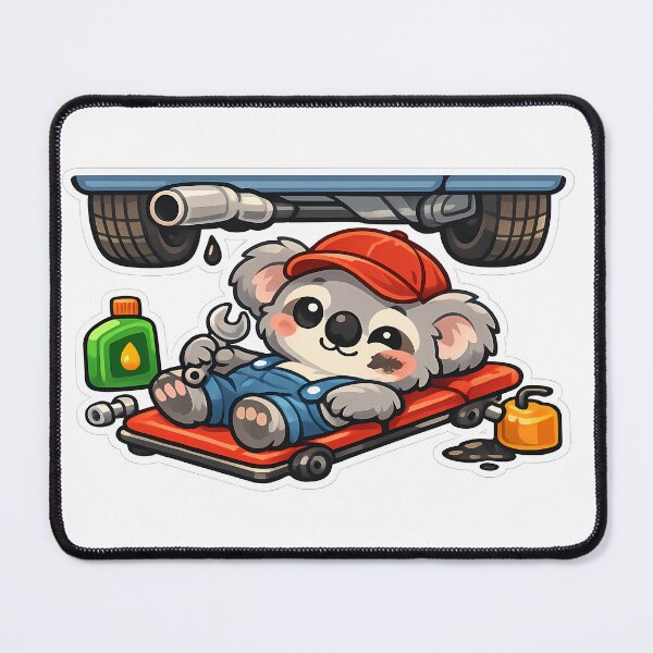 Item preview, Cute Lazy Sloth Mechanic Fixing Car Garage Humor designed and sold by MIROUZ2000.