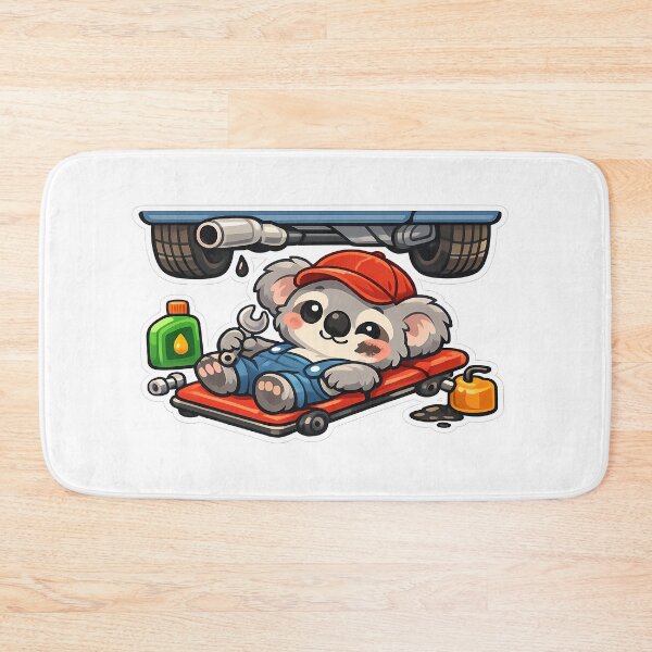 Item preview, Cute Lazy Sloth Mechanic Fixing Car Garage Humor designed and sold by MIROUZ2000.