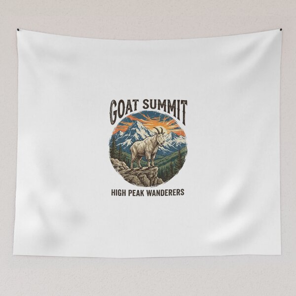 Item preview, Mountain Goat Summit High Peak Wanderers Vintage Style designed and sold by longngusuc.