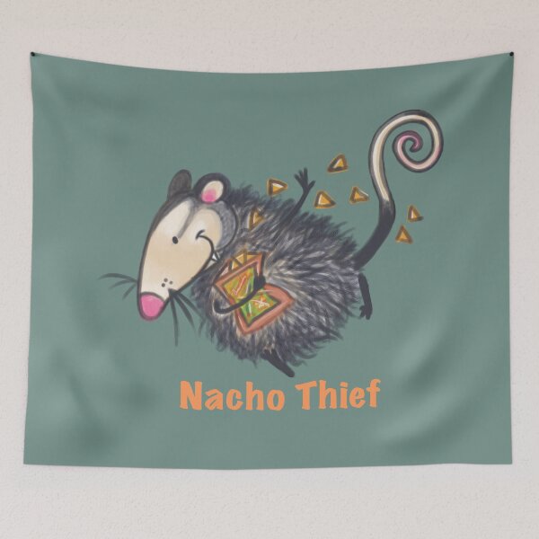 Item preview, urban wildlife possum nacho thief designed and sold by Konopikyu.