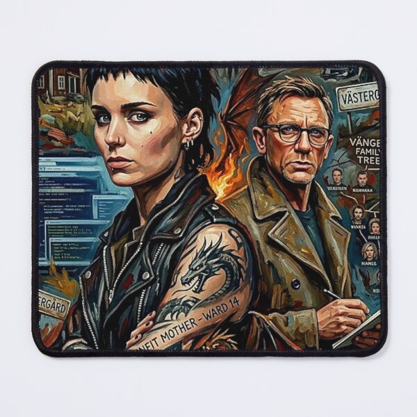 Item preview, Uncover the Truth – The Girl with the Dragon Tattoo Fine Art Print designed and sold by Art's Diner.