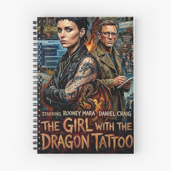 Item preview, Uncover the Truth – The Girl with the Dragon Tattoo Fine Art Print designed and sold by Art's Diner.