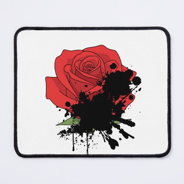 Item preview, Urban Streetwear Ink Splatter Red Rose Art designed and sold by infinitearte.