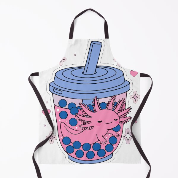Item preview, Cute Bubble Tea Axolotl Sticker designed and sold by inkfusionhub99.