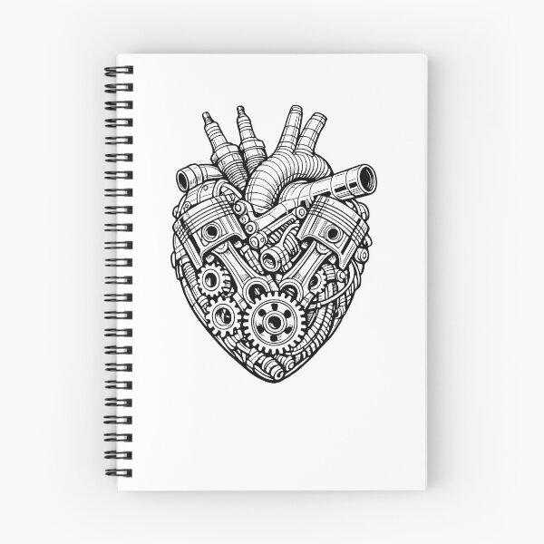 Item preview, Anatomical Engine Heart Pistons Mechanic Passion Art designed and sold by MIROUZ2000.
