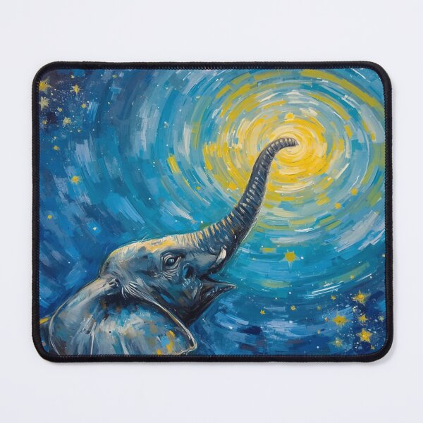 Item preview, Elephant in the Starry Night designed and sold by EschatonGarden.
