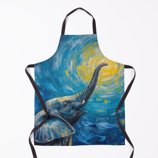 Item preview, Elephant in the Starry Night designed and sold by EschatonGarden.