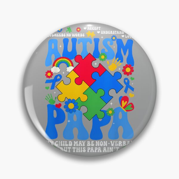 Item preview, Autism Papa Autism Awareness Support Autistic Daughter Son designed and sold by KathieFaugh.