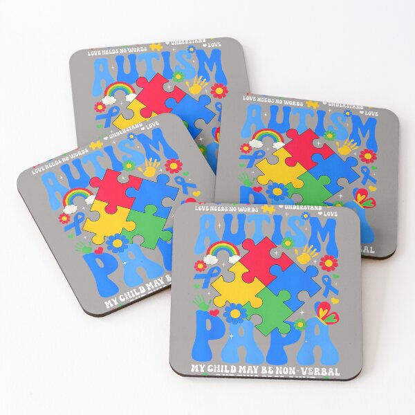 Item preview, Autism Papa Autism Awareness Support Autistic Daughter Son designed and sold by KathieFaugh.