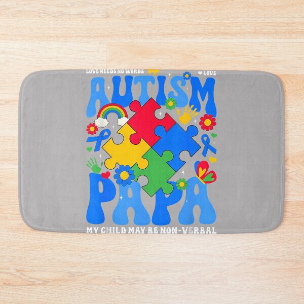 Item preview, Autism Papa Autism Awareness Support Autistic Daughter Son designed and sold by KathieFaugh.