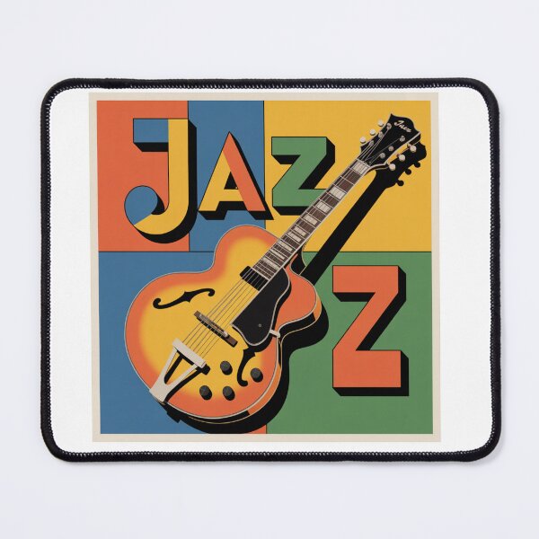 Item preview, Retro Jazz Guitar Pop Art Poster designed and sold by LukaRealm.