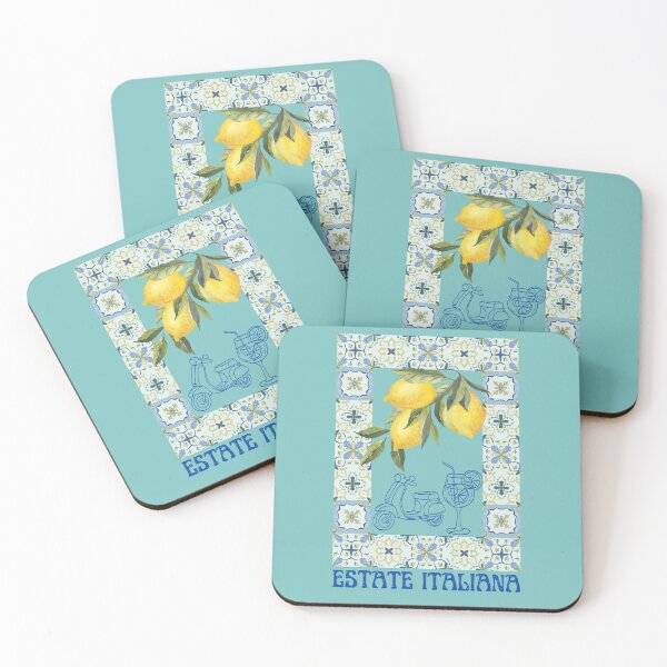 Item preview, Estate Italiana – Vintage Scooter & Lemons Design designed and sold by Glitteringworld.