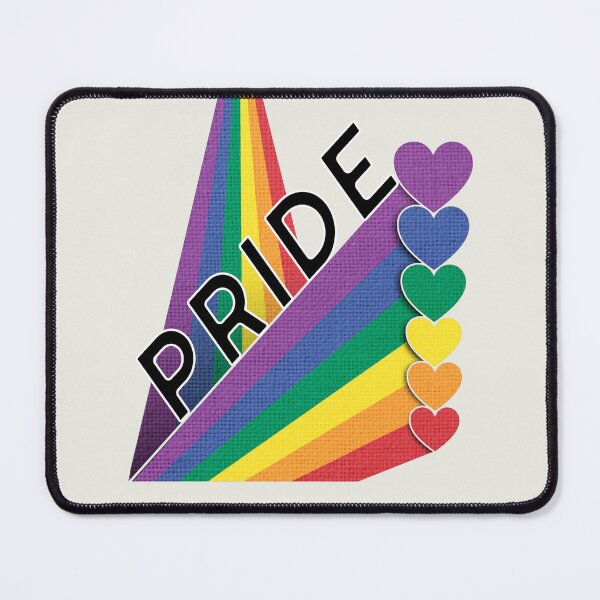 Item preview, Paper Rainbow Pride Flag Bouncing Hearts designed and sold by TackyTime.