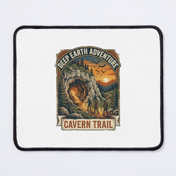 Item preview, Caving Adventure Deep Earth Cavern Trail Vintage Style Art designed and sold by longngusuc.