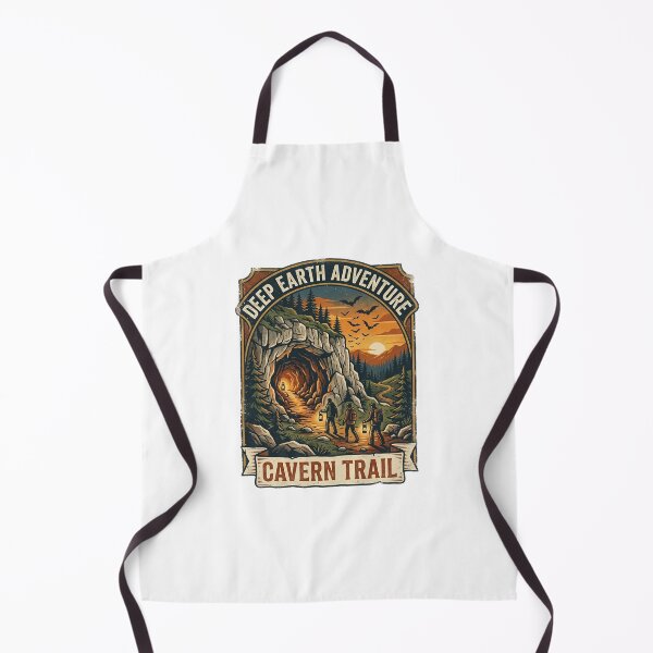 Item preview, Caving Adventure Deep Earth Cavern Trail Vintage Style Art designed and sold by longngusuc.