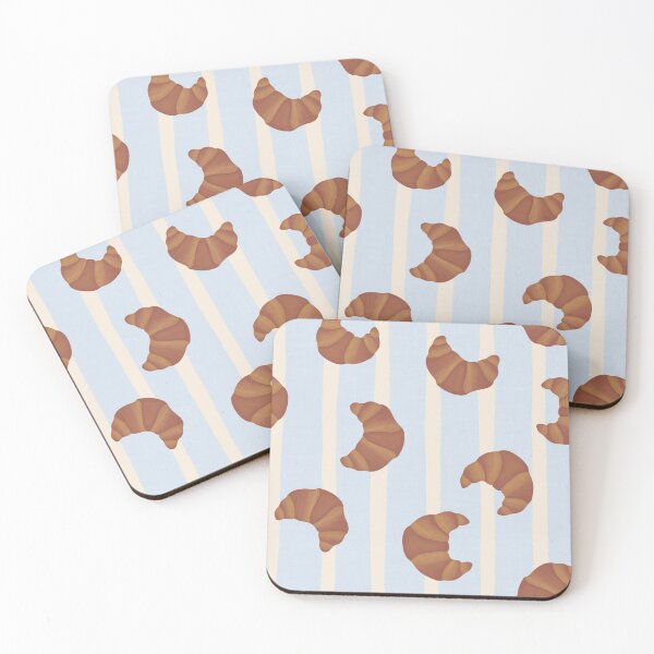 Item preview, Copy of Bakery croissants blue and white stripes  designed and sold by Handypanda.