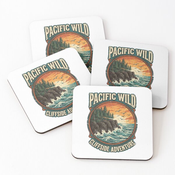 Item preview, Pacific Wild Cliffside Adventure Ocean Sunset Landscape Art designed and sold by longngusuc.