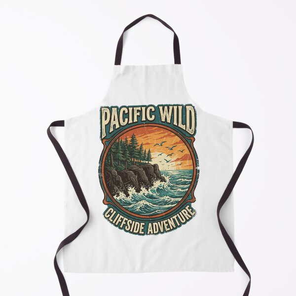 Item preview, Pacific Wild Cliffside Adventure Ocean Sunset Landscape Art designed and sold by longngusuc.