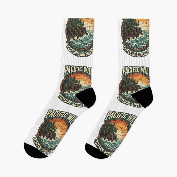 Item preview, Pacific Wild Cliffside Adventure Ocean Sunset Landscape Art designed and sold by longngusuc.