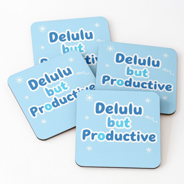 Item preview, Delulu  quotes cute blue designed and sold by Benevoleantrr.