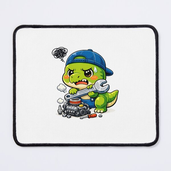 Item preview, Funny T-Rex Dinosaur Mechanic Short Arms Garage Humor designed and sold by MIROUZ2000.