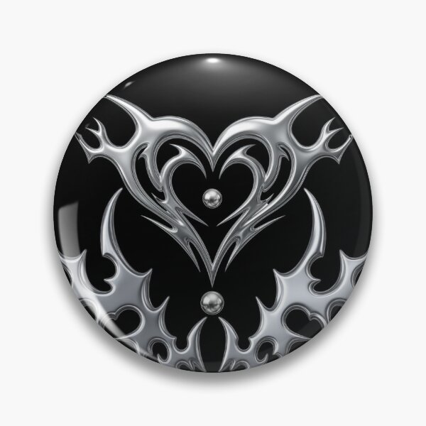 Item preview, Silver Tribal Heart Design designed and sold by EniShiju.