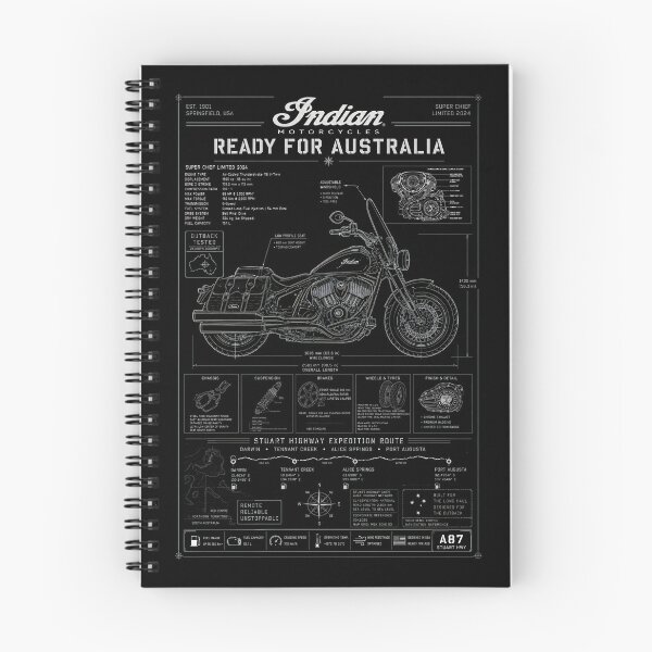 Item preview, READY FOR AUSTRALIA – Indian Super Chief Limited 2024 Blueprint INDNMTRCYCL designed and sold by EdGraphy.