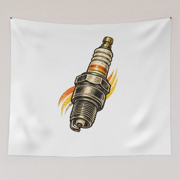 Item preview, Vintage Retro Spark Plug Automotive Garage Graphic designed and sold by MIROUZ2000.