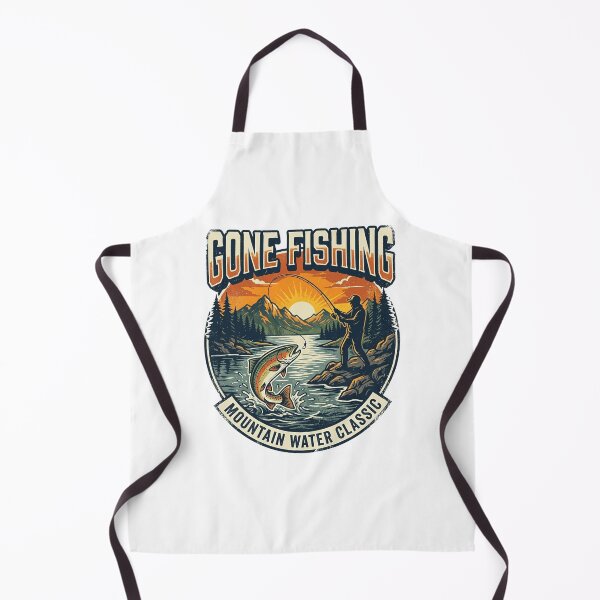Item preview, Fishing Lover Retro Mountain Water Classic Sunset Scene designed and sold by longngusuc.