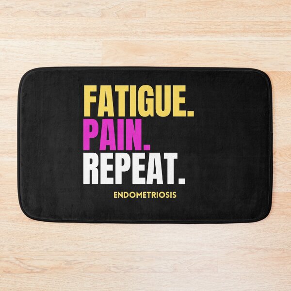 Item preview, Fatigue Pain Repeat Endometriosis Awareness Design designed and sold by lightandbright.