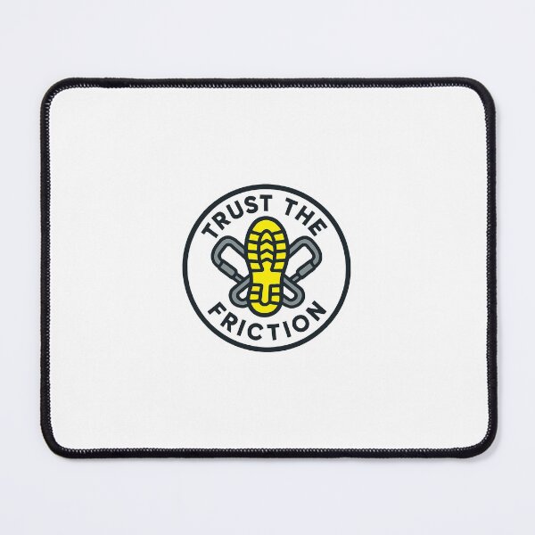 Item preview, Trust The Friction Retro Rock Climbing Tattoo Style designed and sold by MerchVersum.