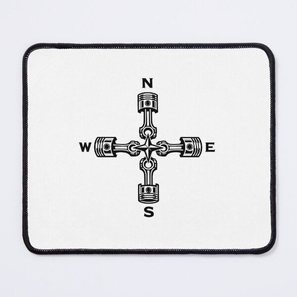 Item preview, Automotive Piston Compass Rose Road Trip Art designed and sold by MIROUZ2000.